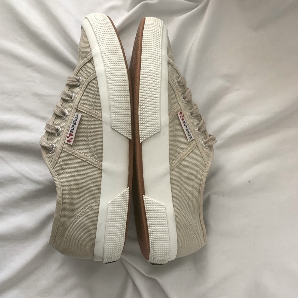 SUPERGA 2750 Cotu Classic Grey White Sand Sneakers - Picture 6 of 7